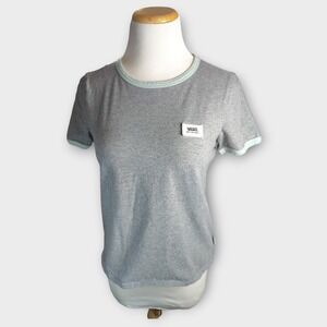 Vans Gray and Mint Trim Women's Blouse